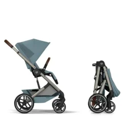 Cybex Balios S Lux Carrinho de Bebé com Alcofa Dobrável - Stormy Blue