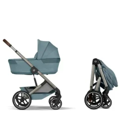 Cybex Balios S Lux Carrinho de Bebé com Alcofa Dobrável - Stormy Blue