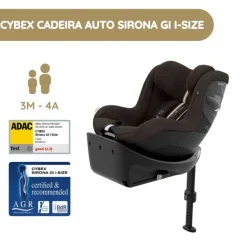Cybex Cadeira Auto Sirona Gi i-Size Plus - Chocolate Brown