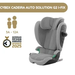 Cybex Cadeira Auto Solution G2 i-Fix Plus - Stone Grey