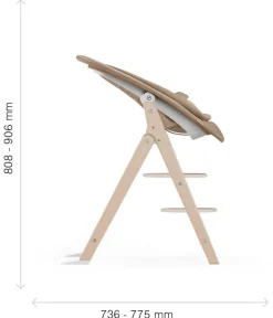 Cybex Cadeira da Papa Click & Fold 4 em 1 - All Natural Dark