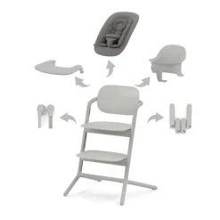 Cybex Cadeira da Papa Lemo 4 em 1 - Suede Grey