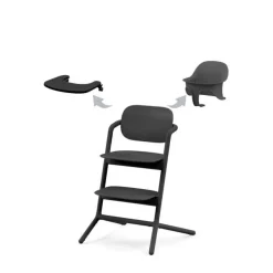 Cybex Cadeira da Papa Lemo 3 em 1 - Stunning Black