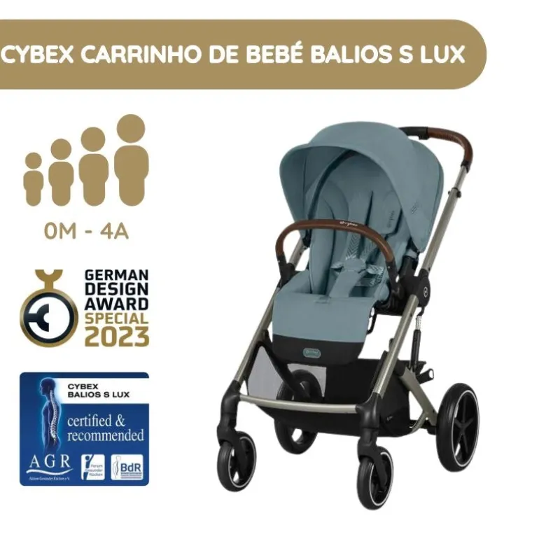 Cybex Carrinho de Bebé Balios S Lux - Stormy Blue