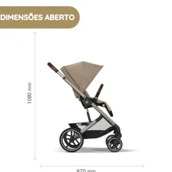 Cybex Carrinho de Bebé Balios S Lux - Seashell Beige