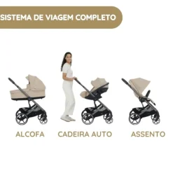 Cybex Carrinho de Bebé Balios S Lux - Stone Grey