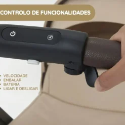 Cybex Carrinho de Bebé e-Gazelle S TPE - Chocolate Brown