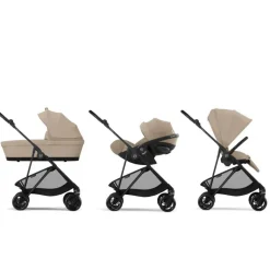 Cybex Carrinho de Bebé Melio Carbon (2025) - Almond Beige