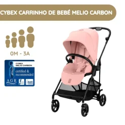 Cybex Carrinho de Bebé Melio Carbon (2025) - Candy Pink