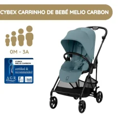 Cybex Carrinho de Bebé Melio Carbon (2025) - Stormy Blue