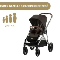 Cybex Gazelle S Carrinho de Bebé - Chocolate Brown