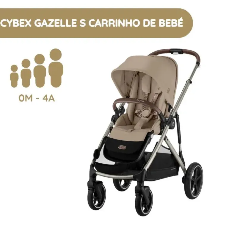 Cybex Gazelle S Carrinho de Bebé - Almond Beige