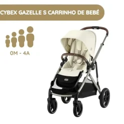 Cybex Gazelle S Carrinho de Bebé - Seashell Beige