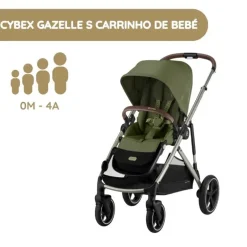 Cybex Gazelle S Carrinho de Bebé - Moss Green
