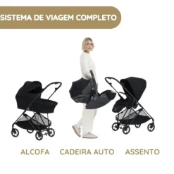 Cybex Melio Carbon Carrinho de Bebé - Almond Beige