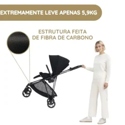 Cybex Melio Carbon Carrinho de Bebé - Stormy Blue