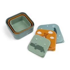 Done by Deer Pack 3 Caixas para Snacks - Deer friends Blue mix