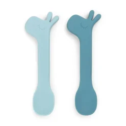 Done by Deer Pack de 2 Colheres em Silicone - Lalee Blue