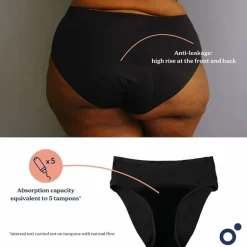 Doomoo Flowly Cueca de Recuperação - Preta - XS-S-M
