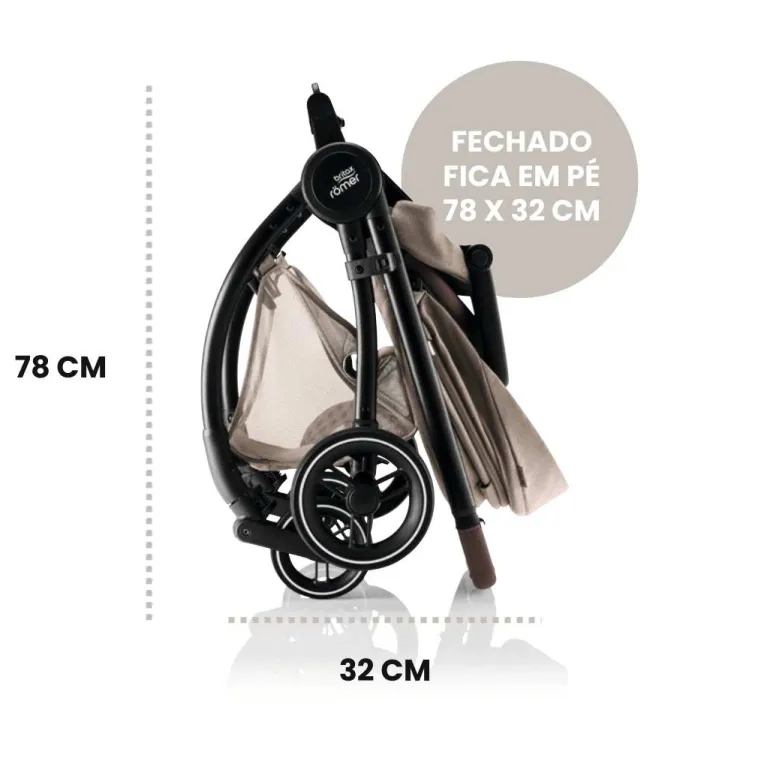 Duo Rio Carrinho de Bebé + Ovinho Baby-Safe Pro da Britax Römer - Style Teak