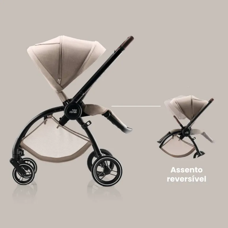 Duo Rio Carrinho de Bebé + Ovinho Baby-Safe Pro da Britax Römer - Style Teak