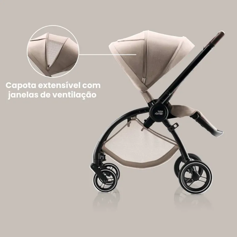 Duo Rio Carrinho de Bebé + Ovinho Baby-Safe Pro da Britax Römer - Style Teak