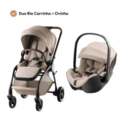 Duo Rio Carrinho de Bebé + Ovinho Baby-Safe Pro da Britax Römer - Style Teak