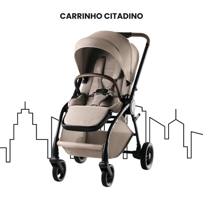 Duo Rio Carrinho de Bebé + Ovinho Baby-Safe Pro da Britax Römer - Style Teak