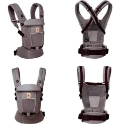 Ergobaby Adapt SoftFlex Mesh Gris Grafito - Mochila Portabebé