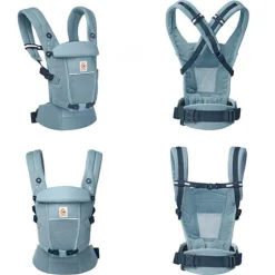 Ergobaby Adapt SoftFlex Mesh Azul Pizarra - Mochila Portabebé