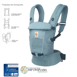 Ergobaby Adapt SoftFlex Mesh Azul Pizarra - Mochila Portabebé