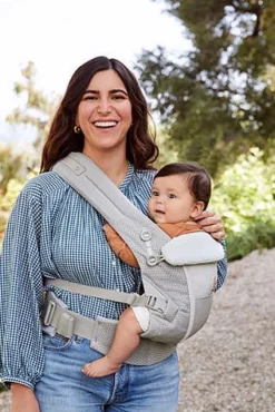 Ergobaby Adapt SoftFlex Mesh Cinza Pérola - Mochila Portabebé