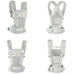 Ergobaby Adapt SoftFlex Mesh Cinza Pérola - Mochila Portabebé