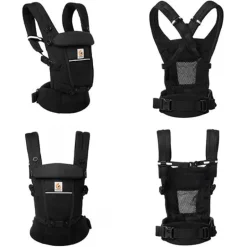 Ergobaby Adapt SoftFlex Mesh Negro - Mochila Portabebé