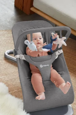 Ergobaby Barra de Brinquedos para Espreguiçadeira Evolve - Maravilhas do mar cinza escuro
