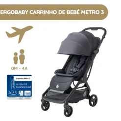 Ergobaby Carrinho de Bebé Metro 3 - Graphite Grey