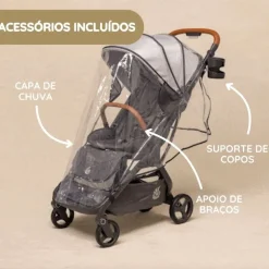 Ergobaby Carrinho de Passeio Metro 3 Deluxe - Pearl Grey