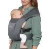 Ergobaby Embrace Soft Air Mesh Gris Grafito - Mochila Portabebé