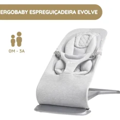 Ergobaby Espreguiçadeira Evolve - Cinza Claro