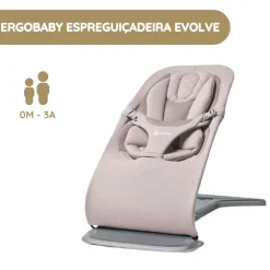 Ergobaby Espreguiçadeira Evolve - Rosa