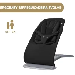 Ergobaby Espreguiçadeira Evolve - Onyx Black