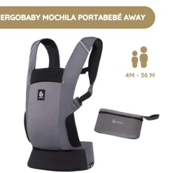 Ergobaby Mochila Portabebé Away - Gris grafito