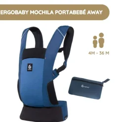 Ergobaby Mochila Portabebé Away - Azul medianoche