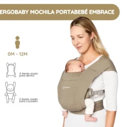 Ergobaby Mochila Portabebé Embrace - Soft Olive