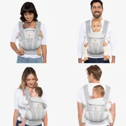 Ergobaby Omni Clássico Cinza Pérola - Mochila Portabebé