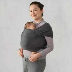 Ergobaby Pano Portabebé Aura Sustentável - Gris grafito