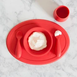 ezpz Primeiro Conjunto de Alimentação - Coral