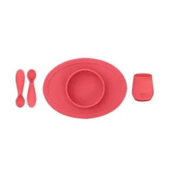 ezpz Primeiro Conjunto de Alimentação - Coral