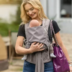 Fidella Mochila Portabebé FlowClick Halfbuckle Baby - Chevron Walnut