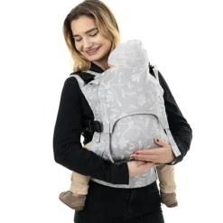 Fidella Mochila Portabebé Fusion 2.0 Fullbuckle Toddler - Floral Touch Lunar Grey
